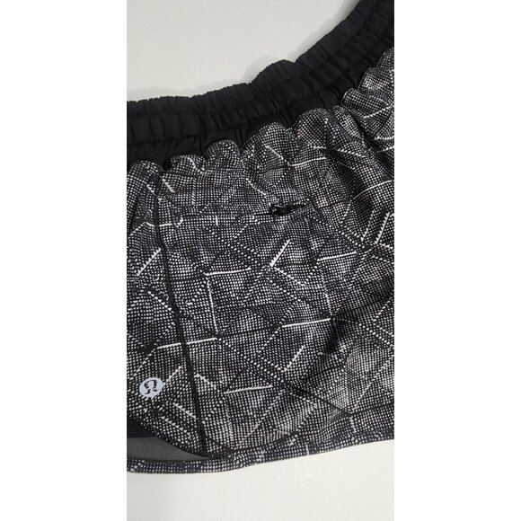 Lululemon Athletica Hotty Hot Womens Patterned Running Shorts Size 6 - Picture 4 of 10